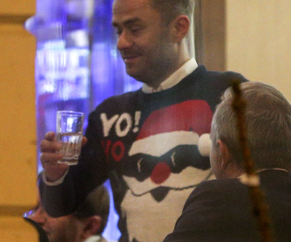 Hofman na wigilii pije tylko wodę