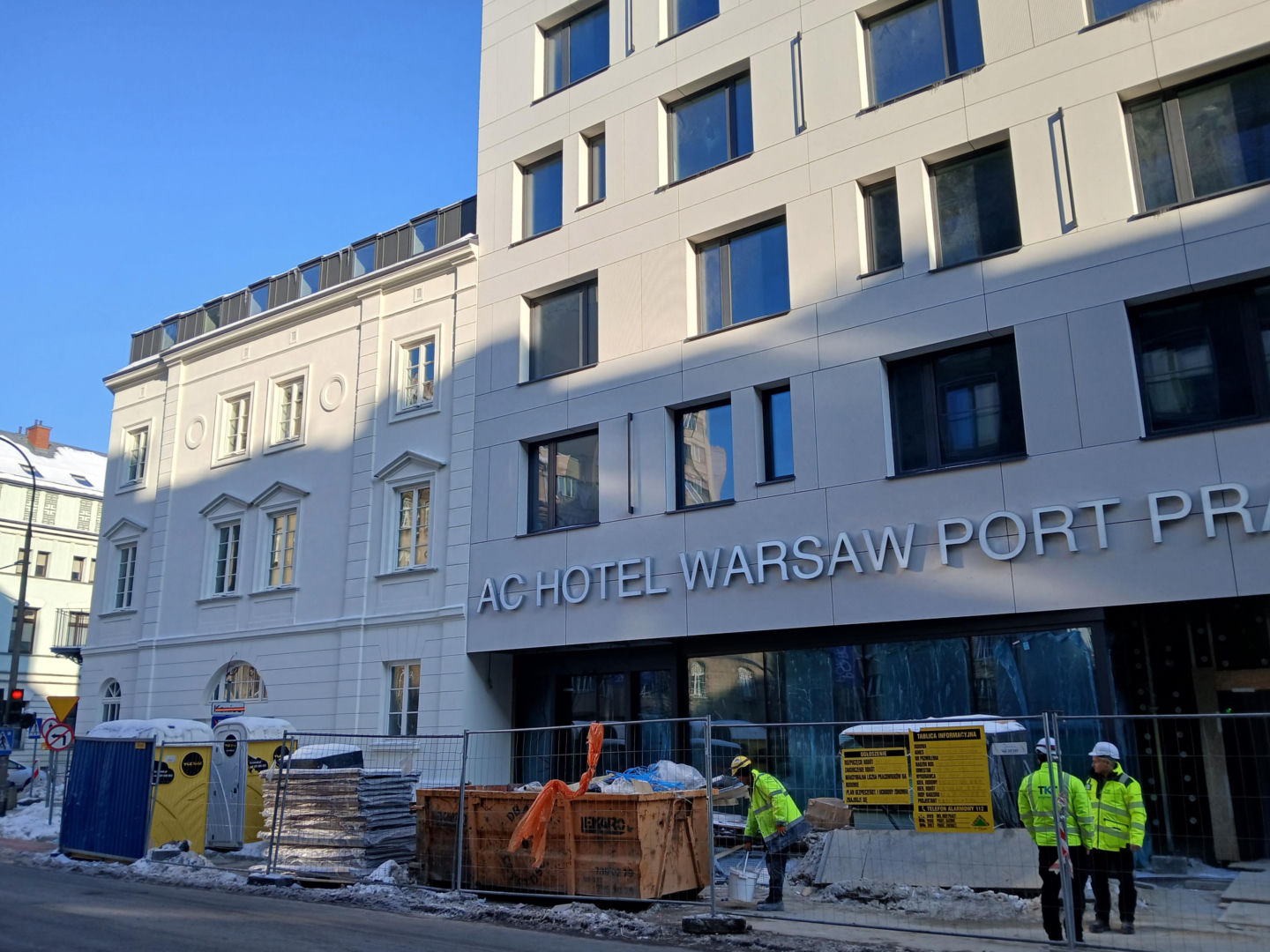 AC Hotel Warsaw Port Praski w budowie