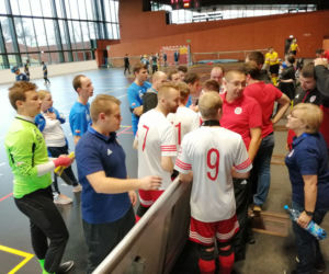 Sportowcy zagrali w Hali Stulecia Cracovii przy Błoniach, stworzonej specjalnie dla osób niepełnosprawnych