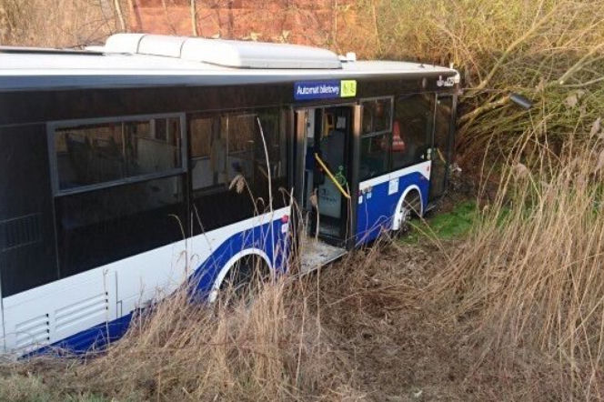 Autobus w rowie