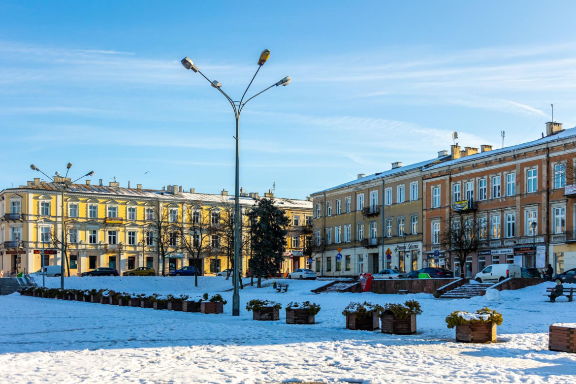 Plac Wolności w Kielcach przed przebudową