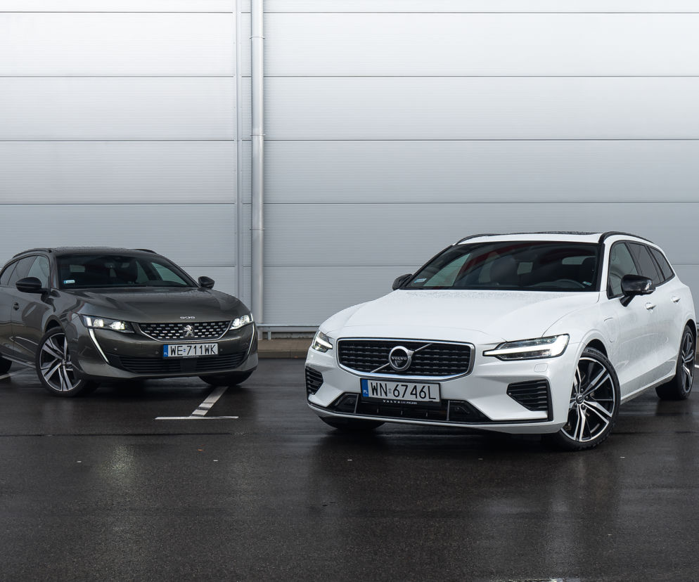 Volvo V60 T8 Twin Engine AWD R-Design AT8 vs. Peugeot 508 SW GT 2.0 BlueHDI 177 KM AT8