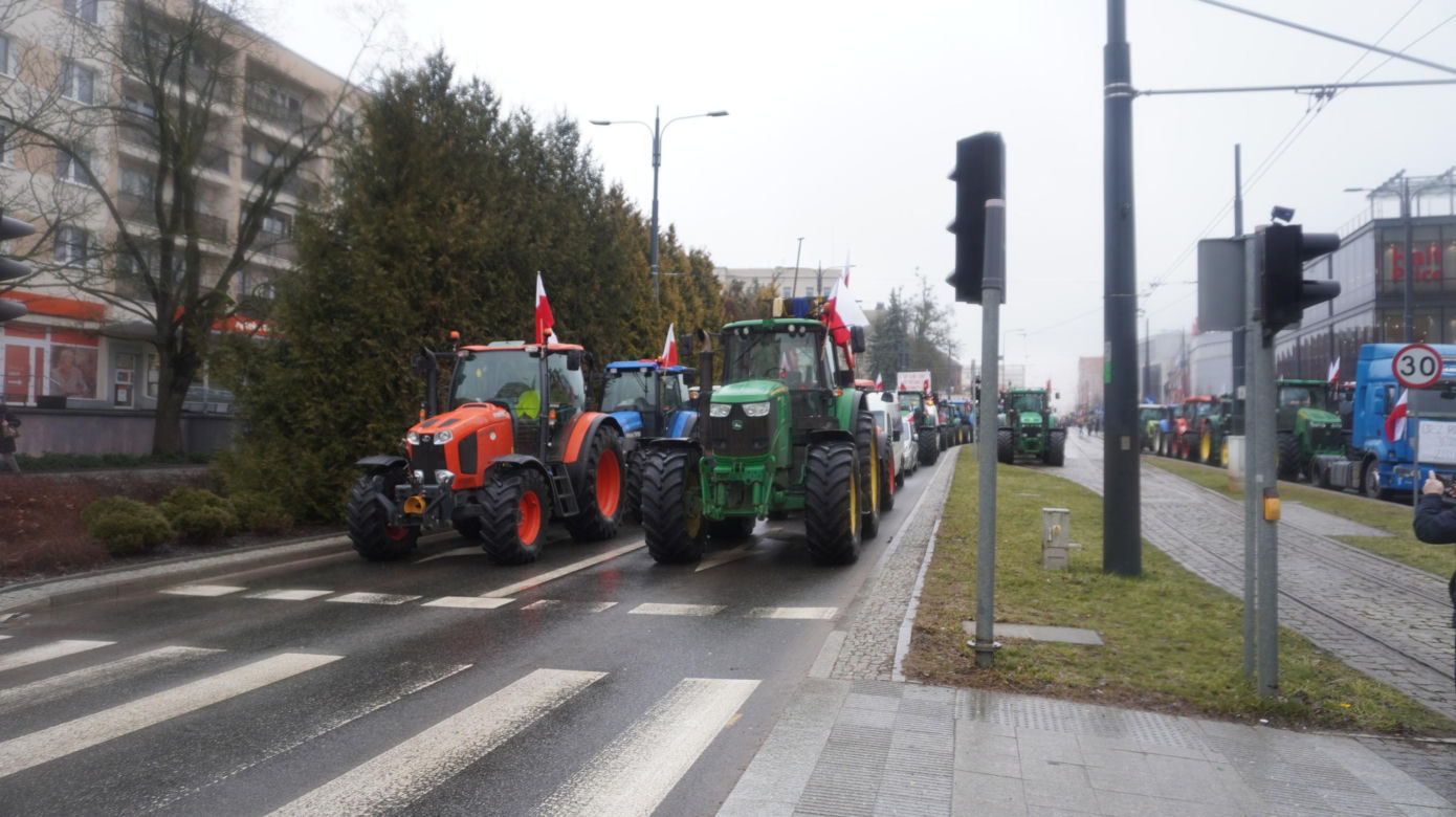 Protest rolników w Olsztynie, 20 lutego