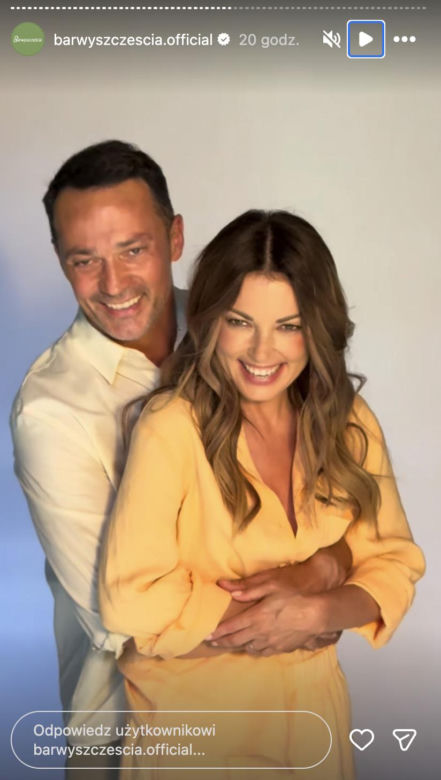 Barwy szczęścia. Kasia (Katarzyna Glinka), Mariusz (Rafał Cieszyński)
