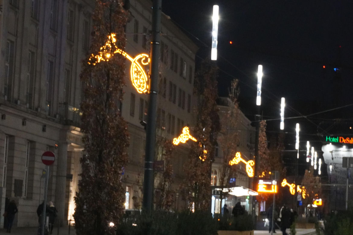 Poznań na wieczór przed Wigilią