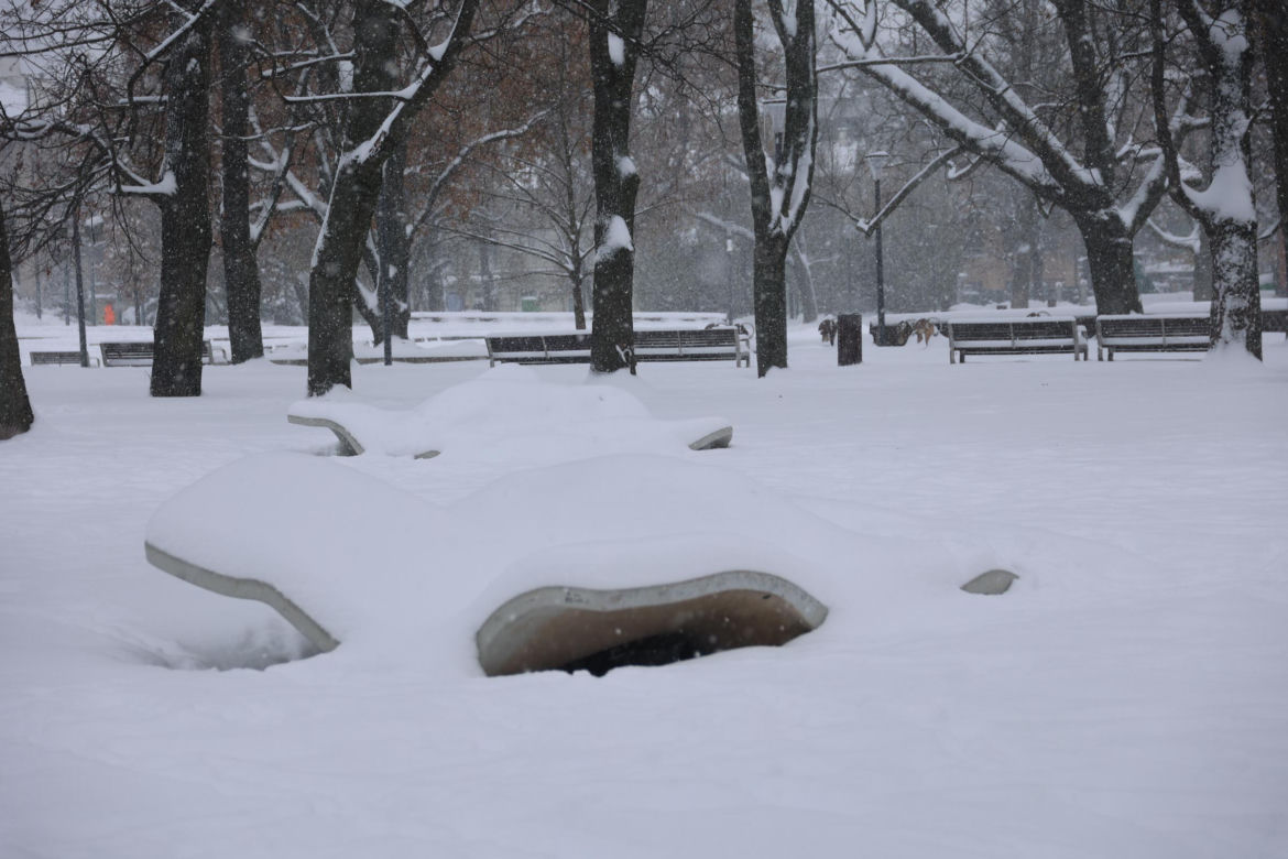 Śnieżyca w Lublinie