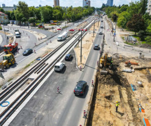 Jak przebiegają pracę na rondzie Rataje - czerwiec 2021