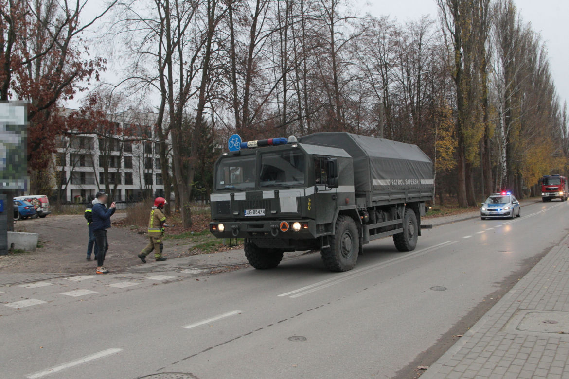Zielonka. Akcja usuwania bomby.