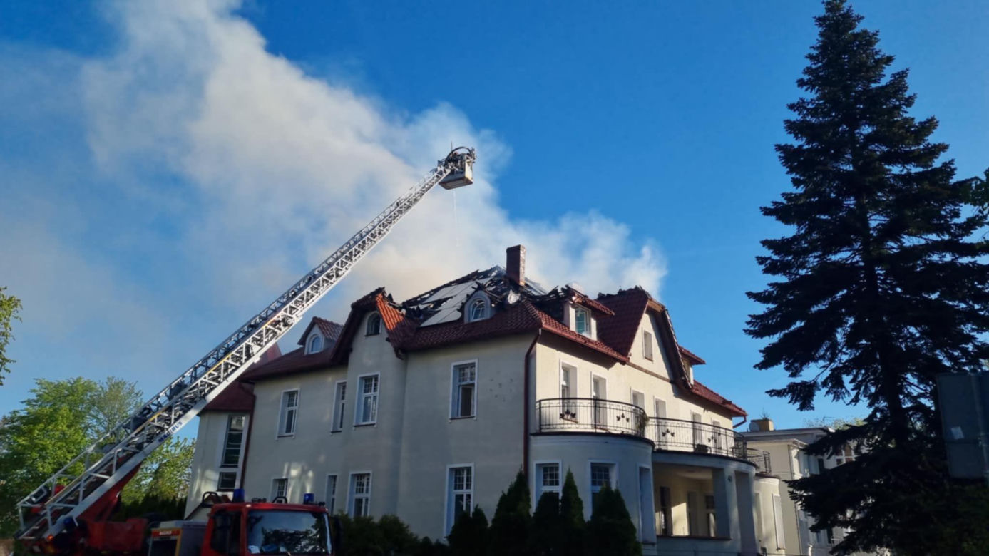 Pożar budynku przedszkola w Koszalinie. 10 osób ewakuowanych