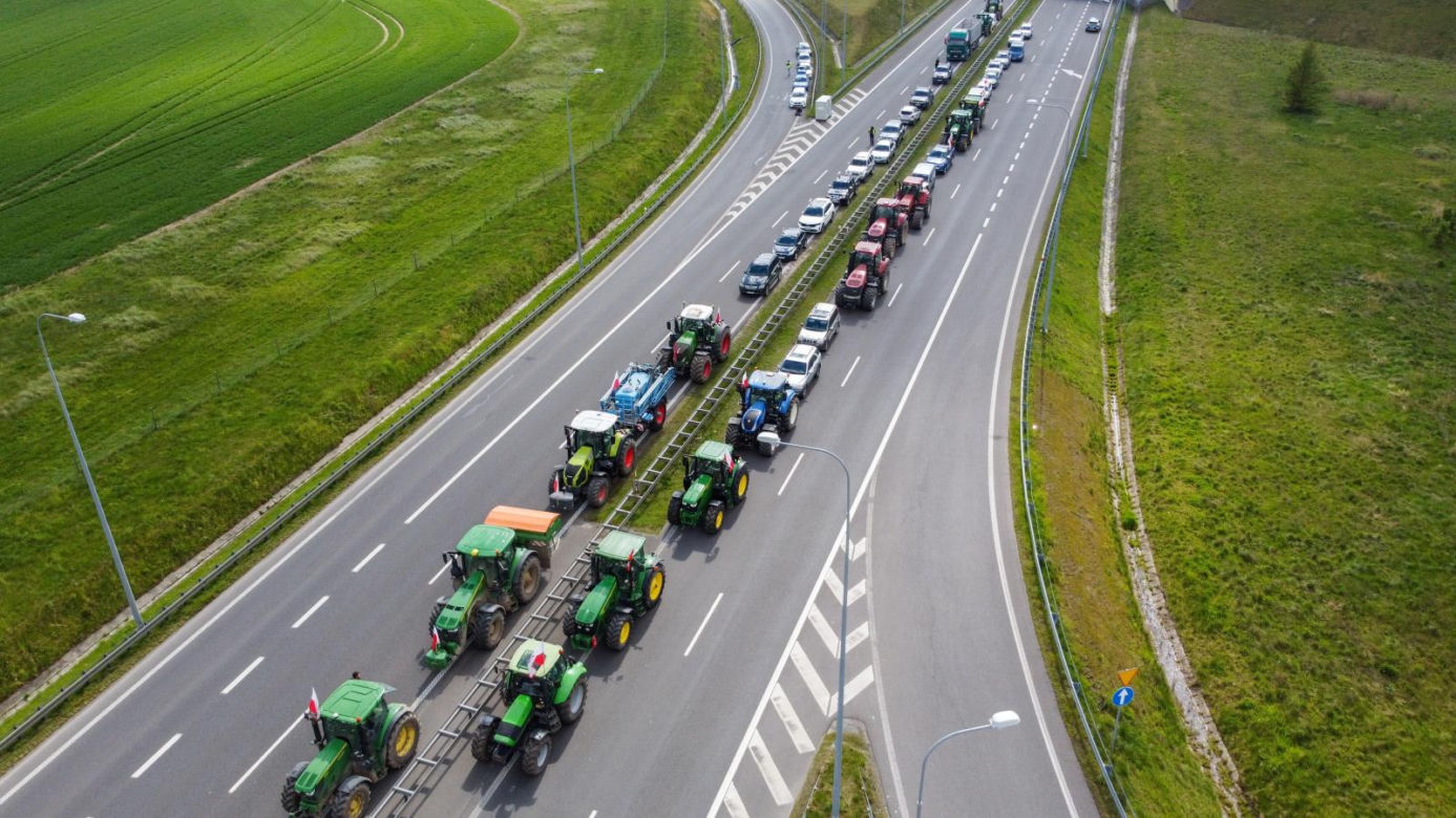 Protest rolników S3 Pyrzyce