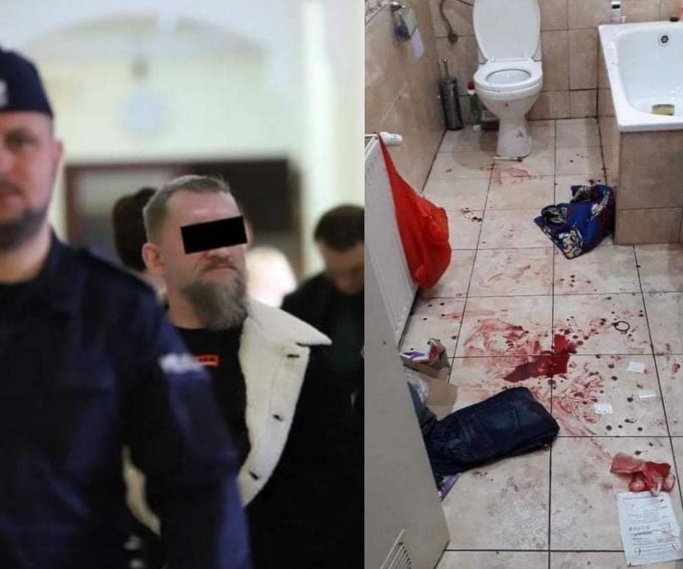 Brutalny atak na własną żonę! Potłuczonym szkłem chciał uratować małżeństwo