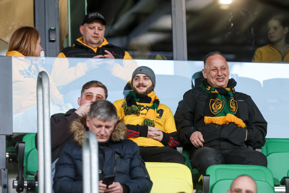 GKS Katowice - Lechia Gdańsk: Zdjęcia kibiców i zawodników z meczu 25. kolejki PKO BP Ekstraklasy