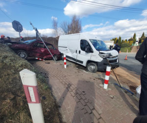 Wypadek na feralnym skrzyżowaniu w Ambrożowie 