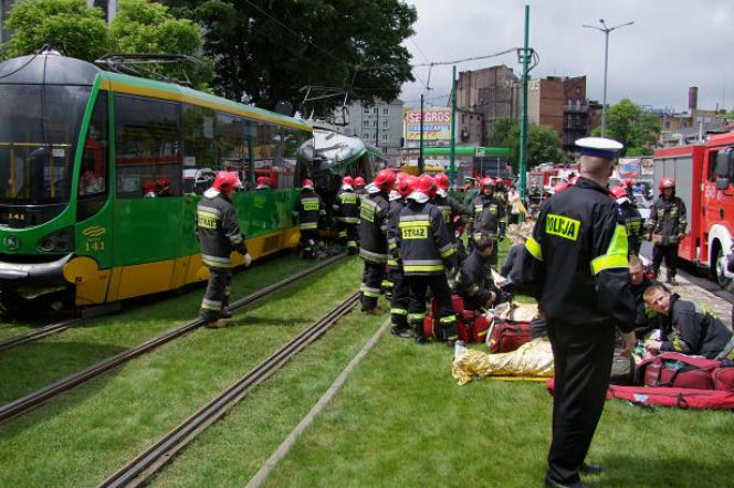 Poznań: Zderzenie dwóch tramwajów