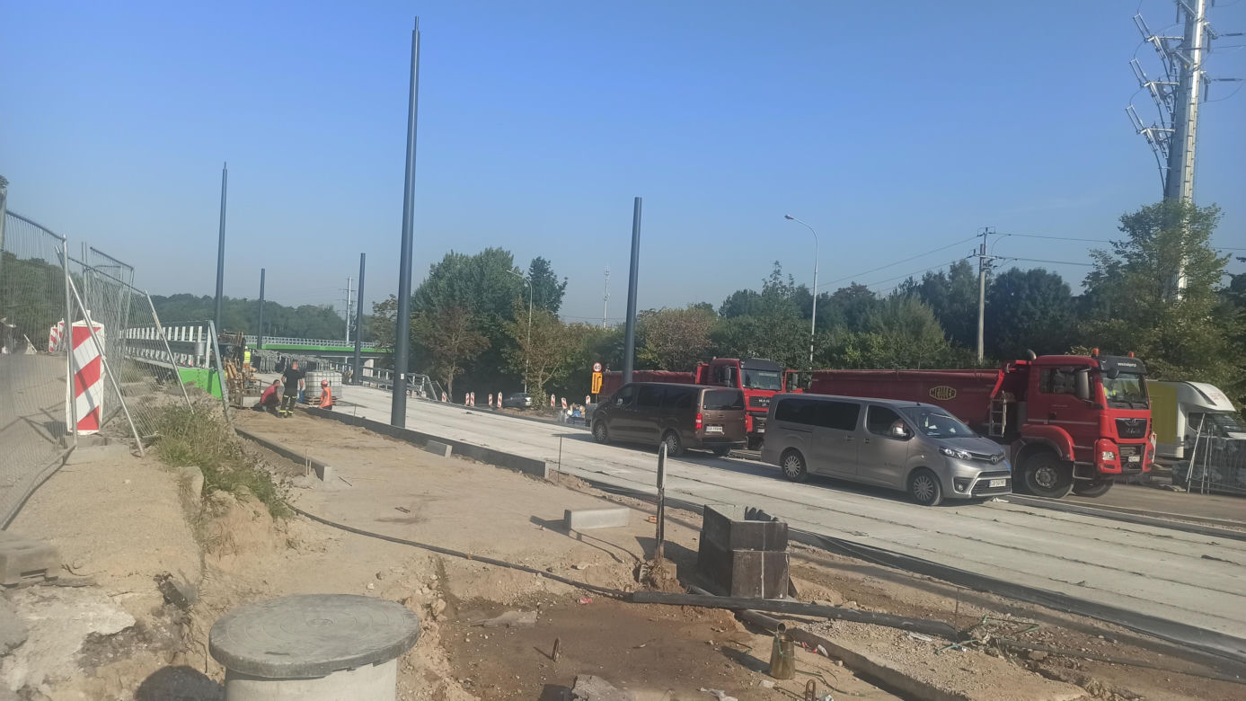 Próby obciążeniowe olsztyńskiej estakady 