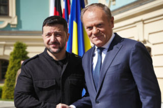 Tusk o rozmowie z Zełenskim: „Było inne towarzystwo”