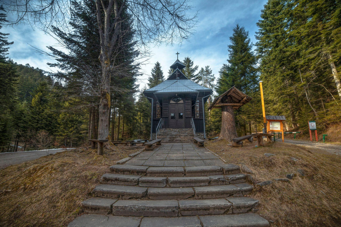 Szczawnica. Uzdrowisko zimą 