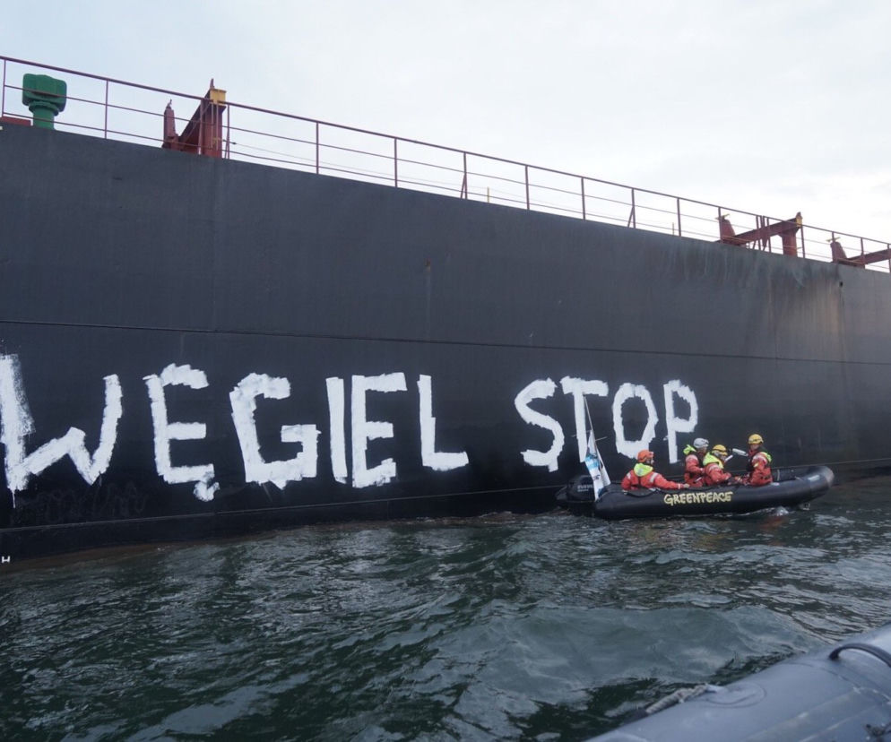 Węgiel stop. Zobacz zdjęcia z akcji Greenpeace