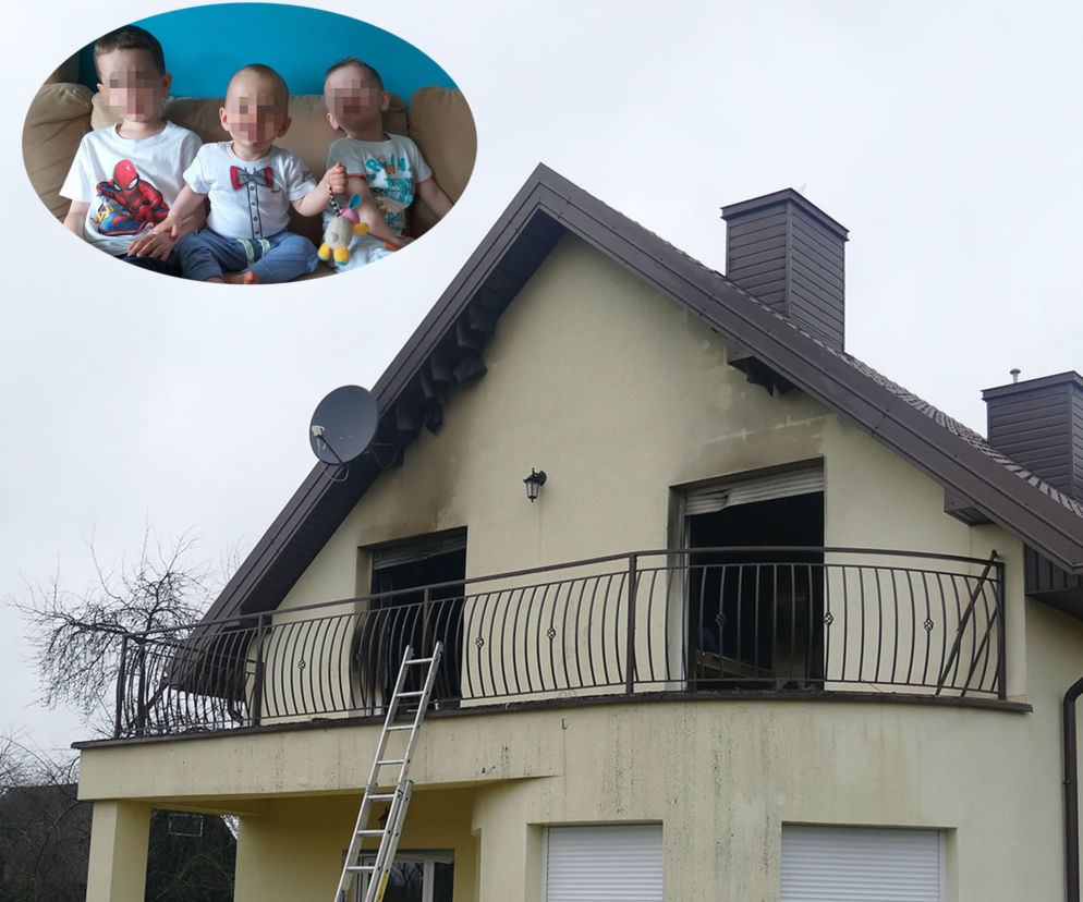 Zadźgała troje dzieci, spaliła się z nimi w domu?
