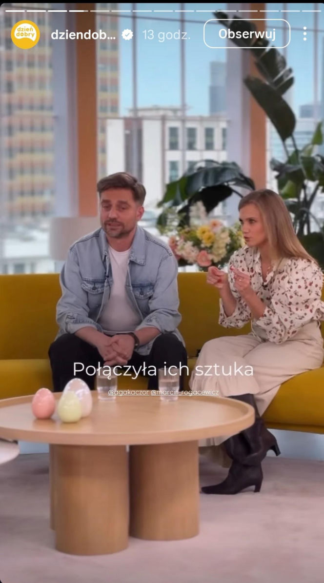 W takich spodniach przyszła do "DDTVN". Agnieszka Kaczorowska zachwyciła wiosenną stylizacją