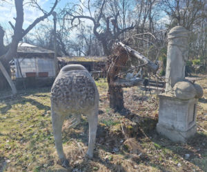 Surrealistyczne rzeźby zdobią ogród. Budzą niepokój i ciekawość