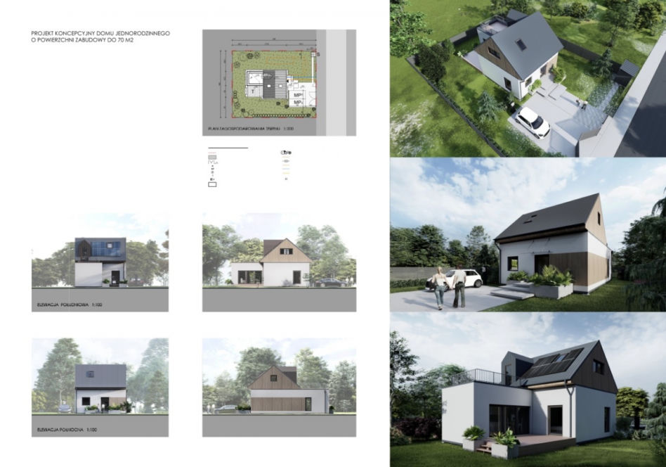 Konkurs na projekt domu o powierzchni do 70 metrów kwadratowych: wyniki