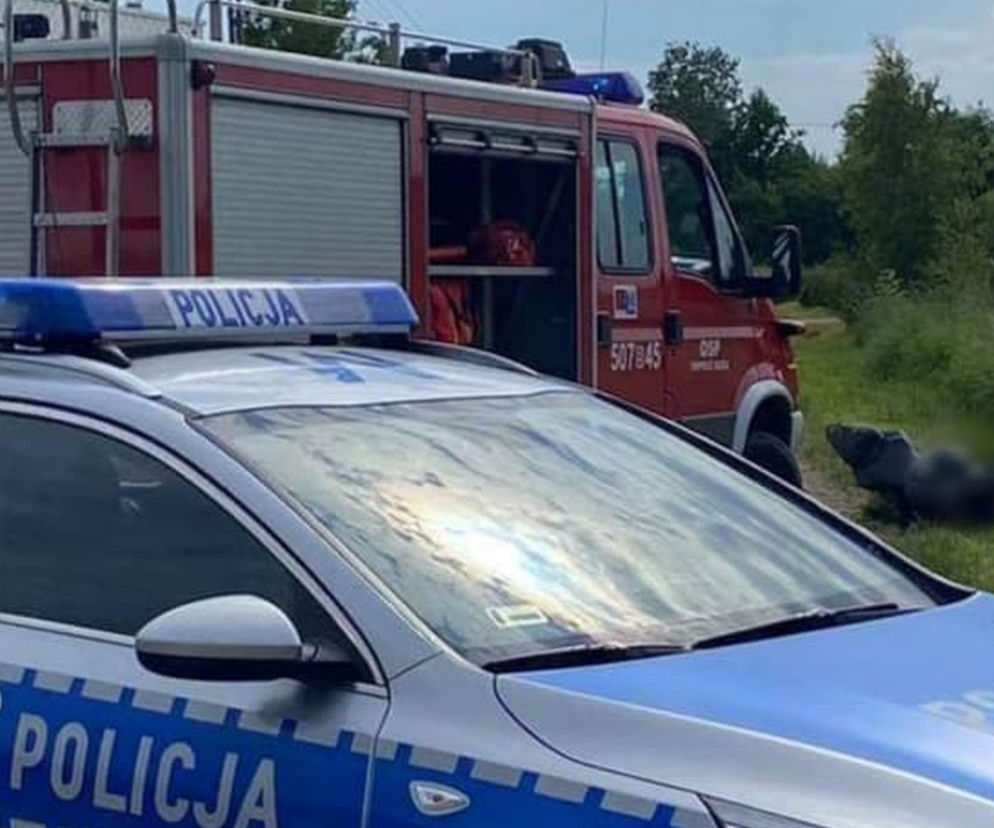 Paproć Duża. Motocyklista nie żyje! Zderzył się z ciężarówką