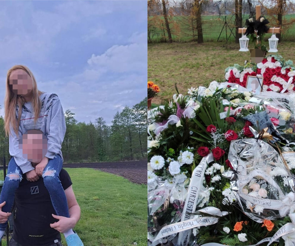 Damian zginął pod własnym domem. Żona cierpi katusze. Grób utonął w pięknych kwiatach.