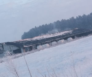 Pożar budynku gospodarczego w Wierzbowie pod Łomżą