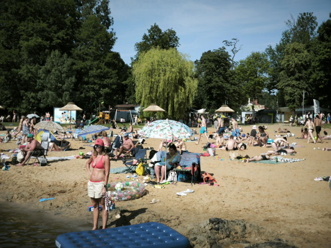 Plaża w Osiecznej lato