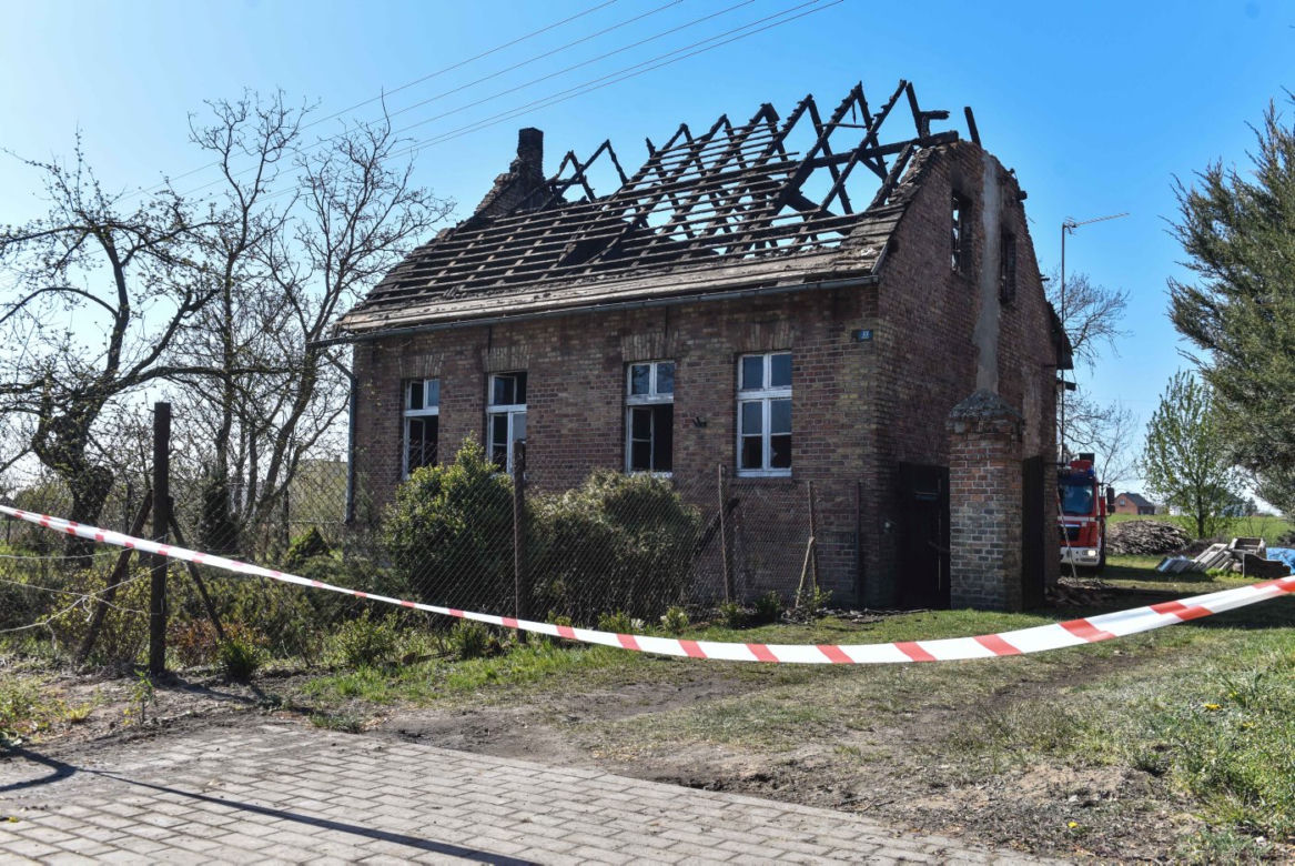 Pożar domku jednorodzinnego w miejscowości Tupadły