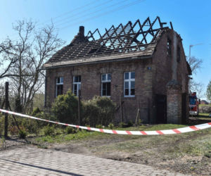 Pożar domku jednorodzinnego w miejscowości Tupadły