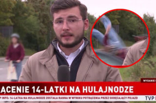 Dramatyczne sceny w Kościerzynie. Samochód uderzył w 14-latkę na hulajnodze