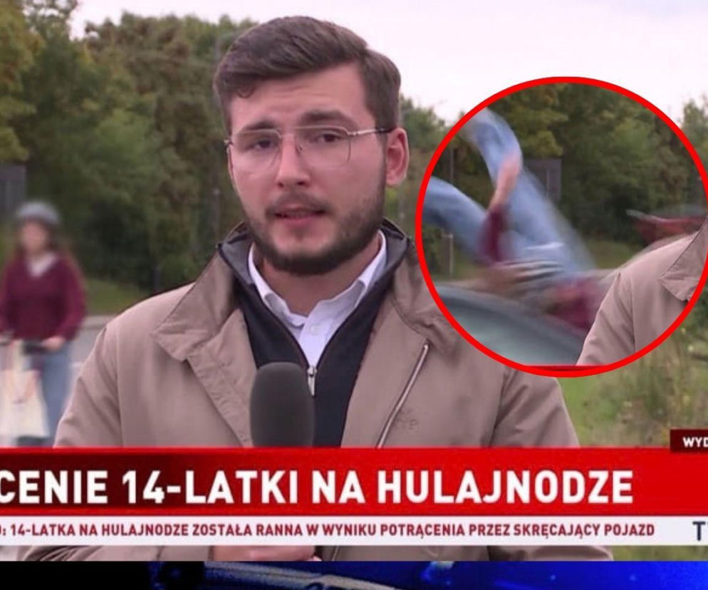 Dramatyczne sceny w Kościerzynie. Samochód uderzył w 14-latkę na hulajnodze