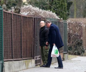 Jarosław Kaczyński na zakupach