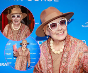 86-letnia Emilia Krakowska tryska energią na premierze! Tę kreację gdzieś już widzieliśmy