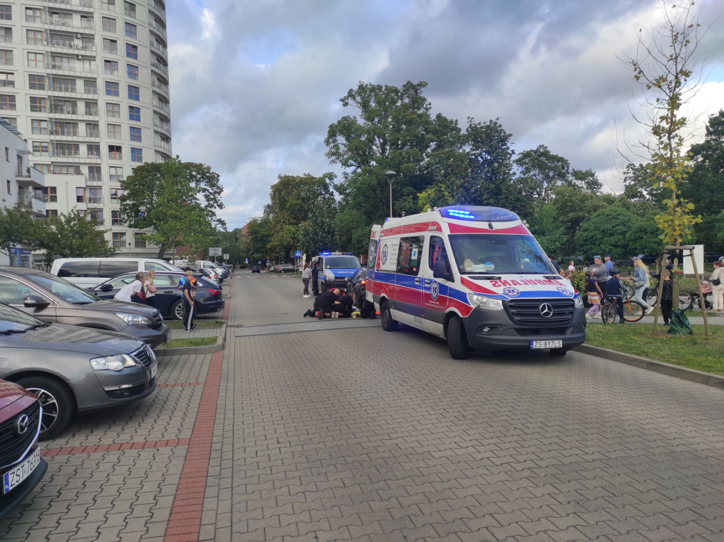Wypadek na hulajnodze