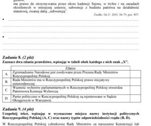 MATURA 2012, WOS poziom PODSTAWOWY - ARKUSZE, PYTANIA, ZADANIA, ODPOWIEDZI