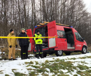 Symulacja akcji ratunkowej na zbiorniku Korzeń w Skrzyszowie