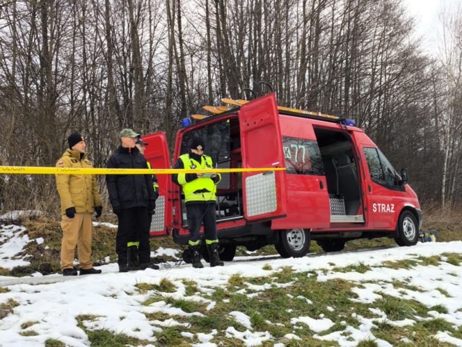 Symulacja akcji ratunkowej na zbiorniku Korzeń w Skrzyszowie
