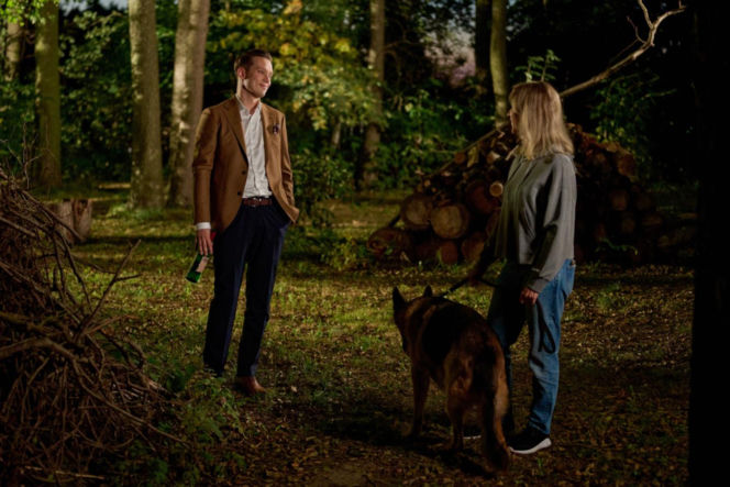 Na Wspólnej odc. 4119. Darek Żbik (Michał Mikołajczak), Wagnerowa (Katarzyna Ankudowicz)