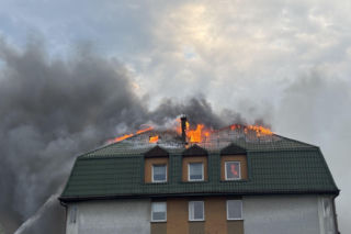 Pożar w Ząbkach (3.07.2025)