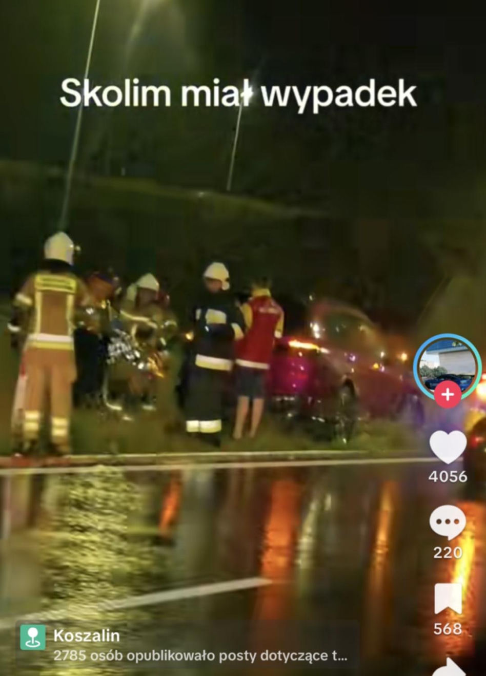 Skolim miał wypadek