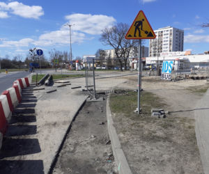 Prace Wodociągów przy Chrobrego