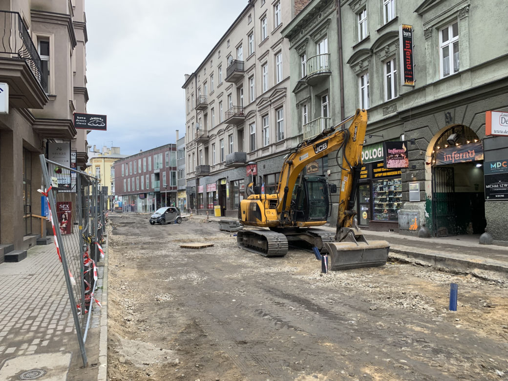 Remont ulicy Targowej w Sosnowcu zaskoczył właścicieli sklepów
