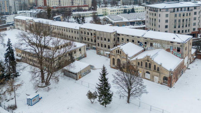 Ruiny fabryki przy Okopowej 78 w Warszawie