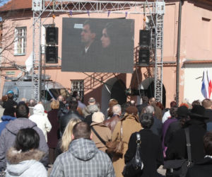 Marta Kaczyńska i Marcin Dubieniecki na Wawelu