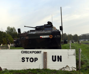 ZOLNIERZE 12 BRYGADY ZMECHANIZOWANEJ PODCZAS CWICZEN PRZED WYJAZDEM NA  III  ZMIANE DO LIBANU