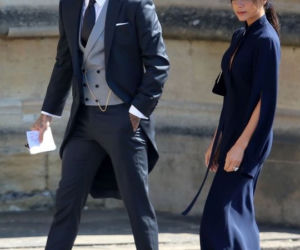 Victoria Beckham i David Beckham na ślubie księcia Harry'ego z Meghan Markle