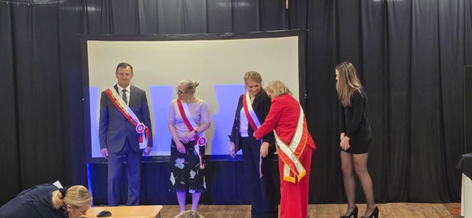 Szarfowanie marszałka PSD w Manville, NJ